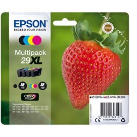 Epson - Confezione Cartuccia ink - 29XL - C/M/Y/K - C13T29964012 - C/M/Y 6