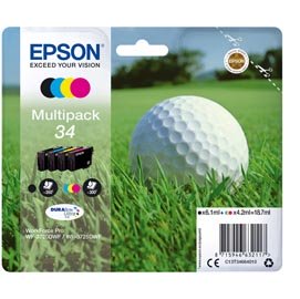 Epson - Cartuccia ink - 34 - C/M/Y/K - C13T34664010 - C/M/Y 4