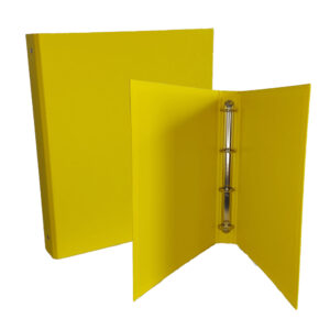 Raccoglitore King - 4 anelli tondi 30 mm - dorso 4 cm - 22x30 cm - rivestimento in PPL - giallo - Starline