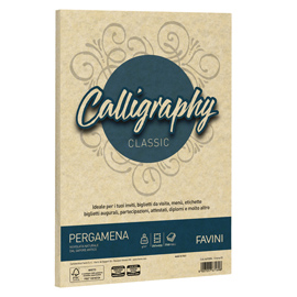 Carta Calligraphy Pergamena - A3 - 190 gr - crema 05 - Favini - conf. 250 fogli