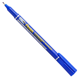 Marcatore permanente NF 450 - punta extra-fine - blu - Amiko Pentel