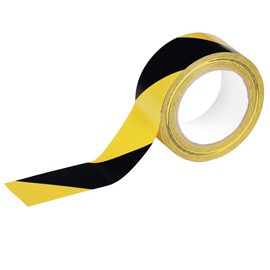 Nastro adesivo DURALINE BASIC 50/016 - removibile - 5 cm x 33 m - giallo/nero - Durable