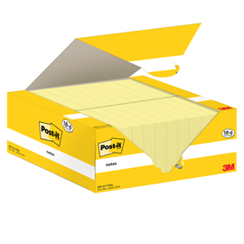 Blocco foglietti Post it  Notes - 653-CY-VP24 - 38 x 51 mm - giallo Canary - 100 fogli - Post it  - conf. 24 blocchi