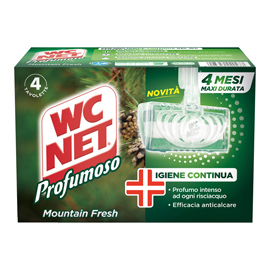 Tavoletta Profumoso Mountain Fresh - WC Net - 4 gabbiette da 34 gr