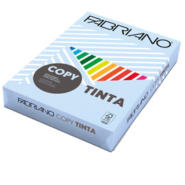 Carta Copy Tinta - A4 - 160 gr - colori tenui celeste - Fabriano - conf. 250 fogli