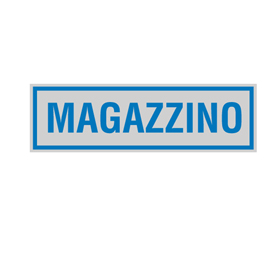 Targhetta adesiva - MAGAZZINO - 16