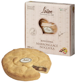 Torta Bonissima - marronglacE' nocciola - 300 gr - Loison