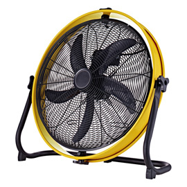 Ventilatore da terra YellowCircle60 - diametro 60 cm - metallo - giallo/nero - CFG