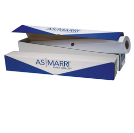 Carta J.90S - per plotter inkjet - 610 mm x 50 mt - 90 gr - bianco opaco - As Marri