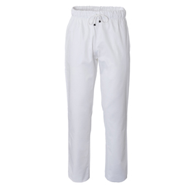 Pantalone cuoco Plutone - unisex - taglia XL - bianco - Giblor's