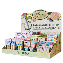 Espositore Nature Flowers - cancelleria assortita - Pigna