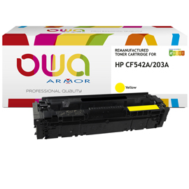 Armor - Toner Compatibile per Hp 203A - Giallo - CF542A - 1.300 pag