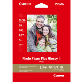 Canon - Carta fotografia lucida PP-201 II Plus - 5 x 7 '' - 20 Fogli - 2311B018