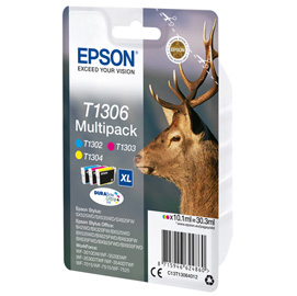 Epson - Multipack Cartuccia ink - C/M/Y - T1306 - C13T13064012 - 10