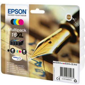 Epson - Multipack Cartuccia ink - 16XL - C/M/Y/K - C13T16364012 - C/M/Y 6