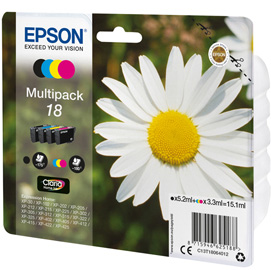 Epson - Multipack Cartuccia ink - 18 - C/M/Y/K - C13T18064012 - C/M/Y 3