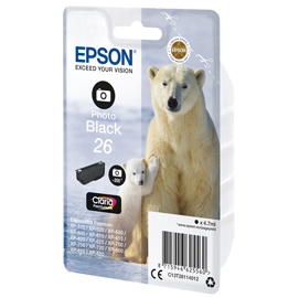 Epson - Cartuccia ink - 26 - Nero Photo - C13T26114012 - 4