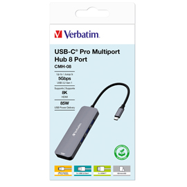 Verbatim - USB-C Pro Multiport Hub 8 Port - 32151