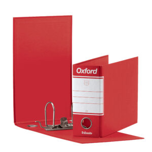 Registratore Oxford G81 - dorso 8 cm - memorandum 23x18 cm - rosso - Esselte