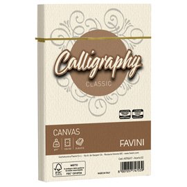 Busta Calligraphy Canvas - 120 x 180 mm - 100 gr - avorio 02 - Favini - conf. 25 pezzi