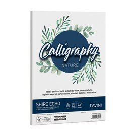 Carta Calligraphy Nature Shiro Eco - A4 - 120 gr - gesso - Favini - conf. 50 fogli