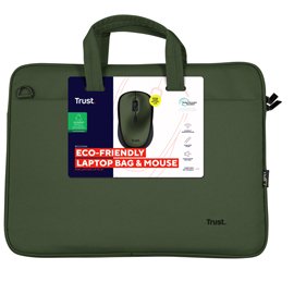 Borsa per laptop - Bologna - con mouse - da 16 '' - verde - Trust