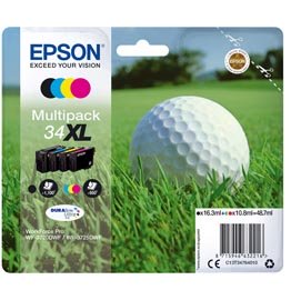 Epson - Multipack Cartuccia ink - 34XL - C/M/Y/K - C13T34764010 - C/M/Y 10