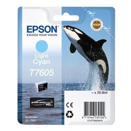 Epson - Cartuccia ink - Ciano chiaro - T7605 - C13T76054010 - 25