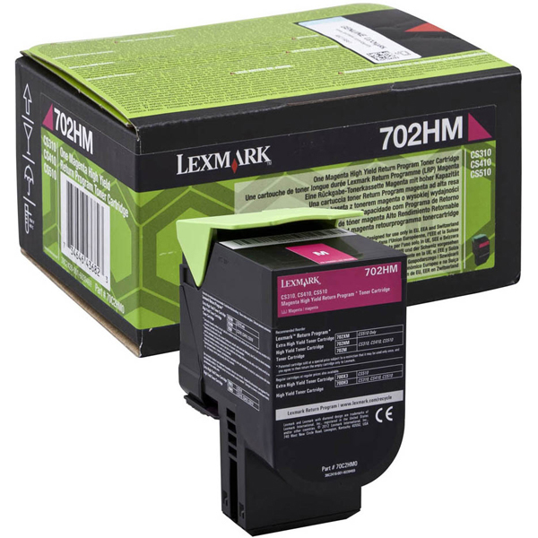 Lexmark - Toner - Magenta - 70C2HM0 - return program - 3.000 pag