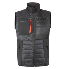 Gilet Wall - taglia XXL - PE - grigio/arancio - U-Power