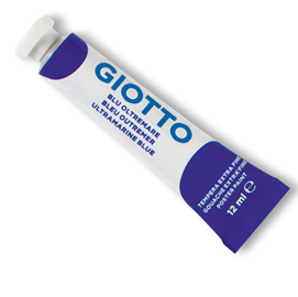 Tempera Tubo 4 - 12ml - blu oltremare - Giotto