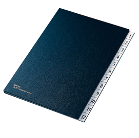 Classificatore numerico 1/12 - 24x34 cm - blu - Fraschini