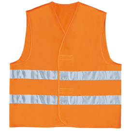 Gilet alta visibilità GILP2 - poliestere - taglia XXL - arancio fluo - Deltaplus