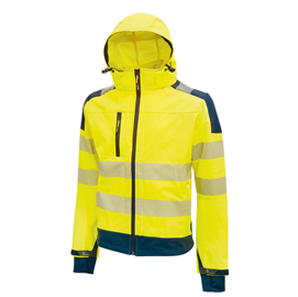 Giacca alta visibilità Softshell Miky - taglia XL - giallo fluo - U-Power