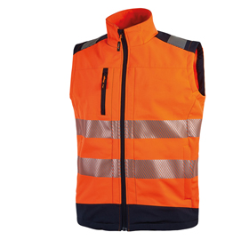 Gilet alta visibiltà Softshell Dany - taglia L - arancio fluo - U-Power