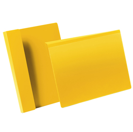 Buste identificative - con aletta pieghevole -  A4 orizzontale - giallo - Durable - conf. 50 pezzi