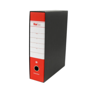 Registratore Starbox - dorso 8 cm - protocollo 23 x 33 cm - rosso - Starline