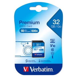 Verbatim - Scheda SDHC Classe 10 (min 10mb/sec) - 43963 - 32GB