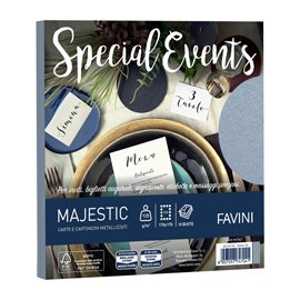 Busta Special Events - 170 x 170 mm - 120 gr - argento - Favini - conf. 10 buste