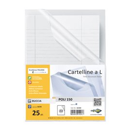 Cartelline a L Poli 150 - PPL - buccia - 21 x 29