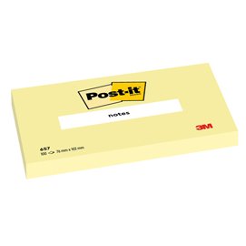 Blocco foglietti - 657 - 76 x 102 mm - giallo Canary™ - 100 fogli - Post it®