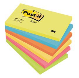 Blocco foglietti Colori Energy - 655-TFEN - 76 x 127 mm - 72 gr - colori assortiti - 100 fogli - Post it®