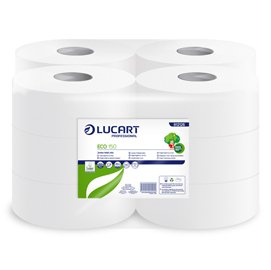 Carta igienica Eco Mini Jumbo - 2 veli - 15 gr - diametro 18 cm - 9