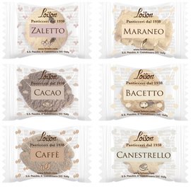 Biscotti al burro assortiti - Loison - scatola da 200 biscotti