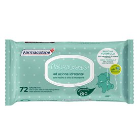 Salviette idratanti Natural Bebé - Farmacotone - busta da 72 pezzi