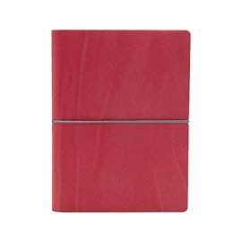 Taccuino Evo Ciak - 15 x 21 cm - fogli bianchi - copertina rosso corallo - In Tempo