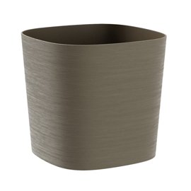 Vaso quadrato Capri - 13 L - sabbia - TeraPlast