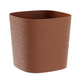 Vaso quadrato Capri - 26 L - terracotta - TeraPlast