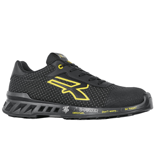 Calzatura di sicurezza Matt - S3 SRC CI ESD RedLeve - numero 35 - nero/giallo - U-Power