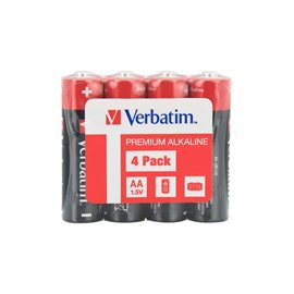 Verbatim - Scatola 4 Pile alkaline stilo AA - 49501